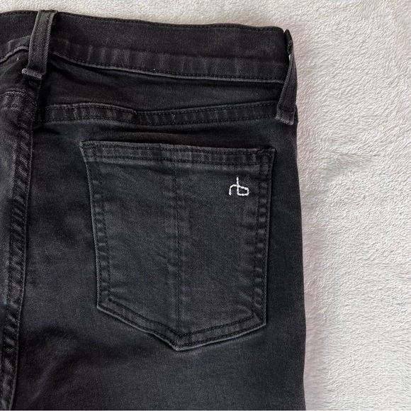 Rag & bone Women's Ankle Skinny Size 26 Black Dark Wash Mid Rise Casual Basic - Picture 15 of 16